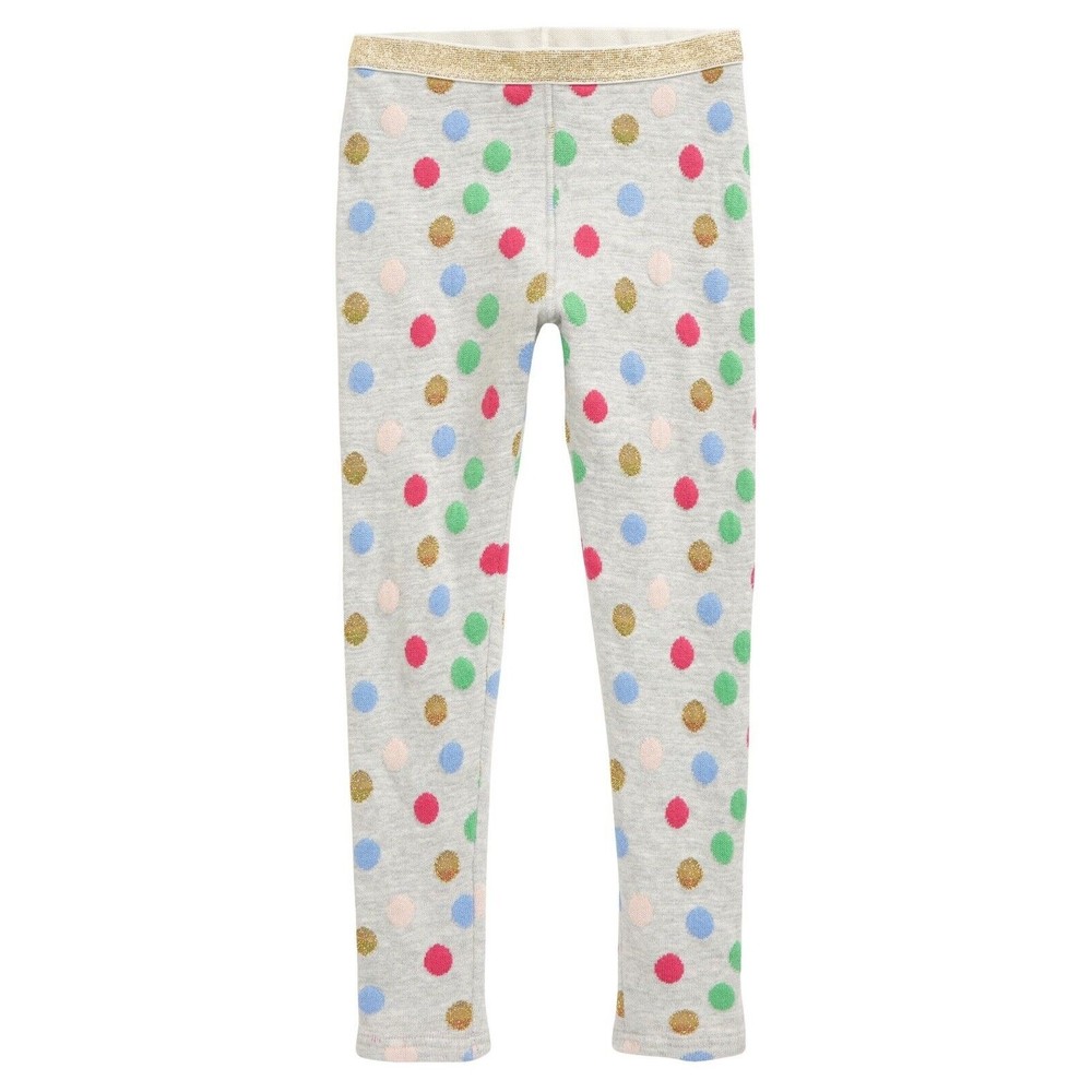 NEW  Tucker + Tate GIRLS Double Knit Jacquard metalic Leggings Corgis SZ 8